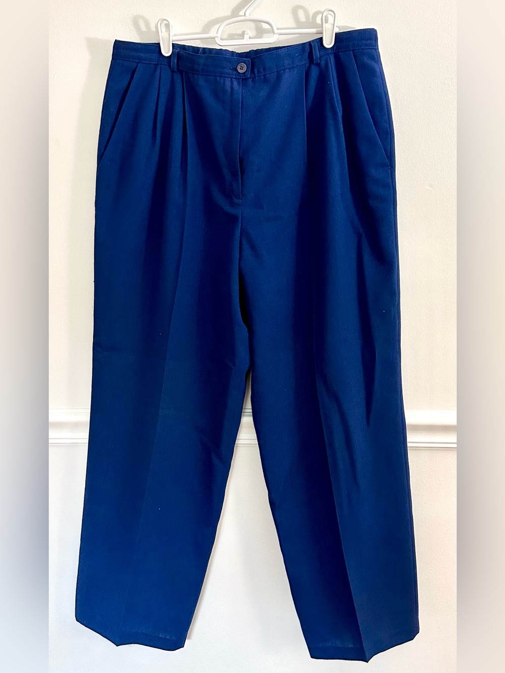 Vintage Sophisticates By Pendleton Pleated Trousers Navy Blue SZ 18 Made In USA